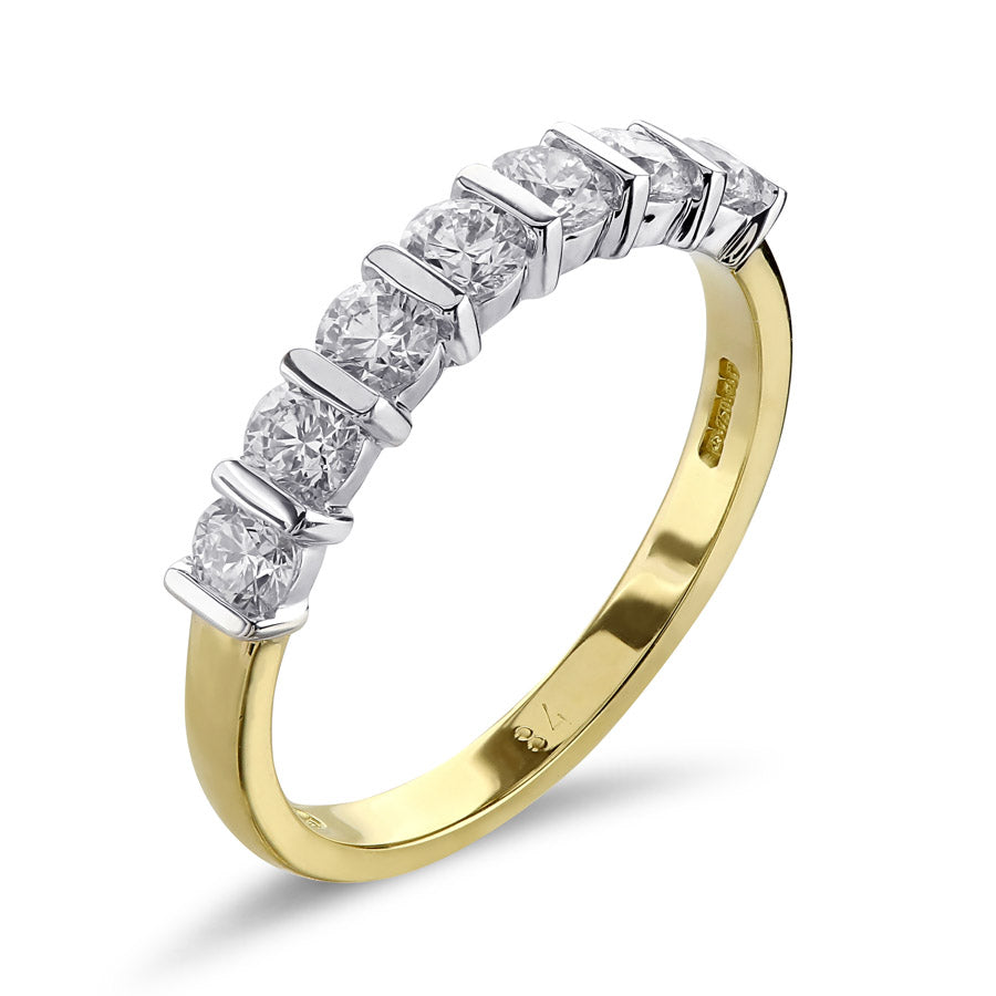 Beards Diamond & Gold Eternity Ring