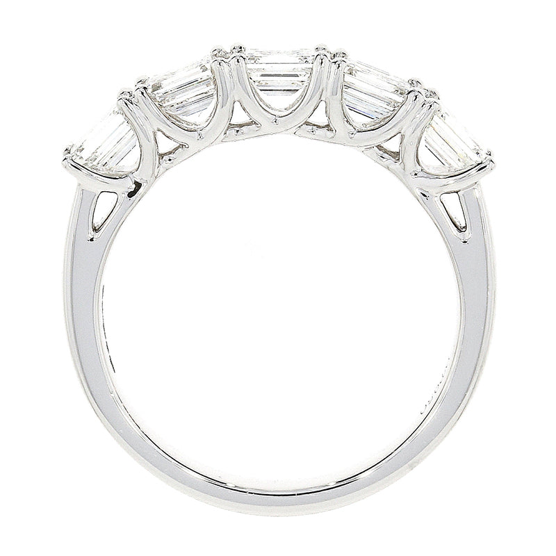 Beards Half Eternity Ring Five Stone Baguette
