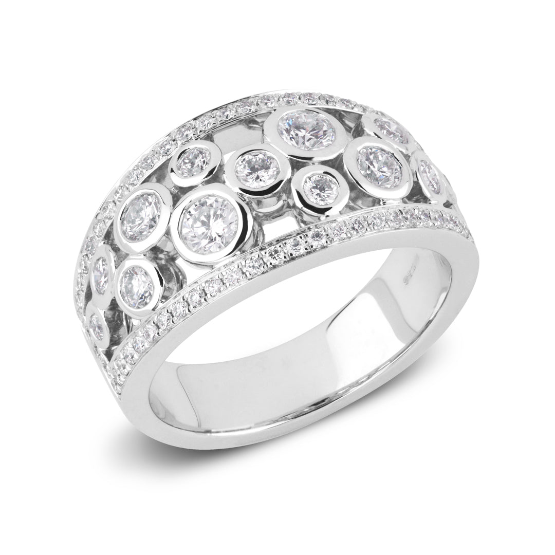 Beards Bubble Diamond Dress Ring
