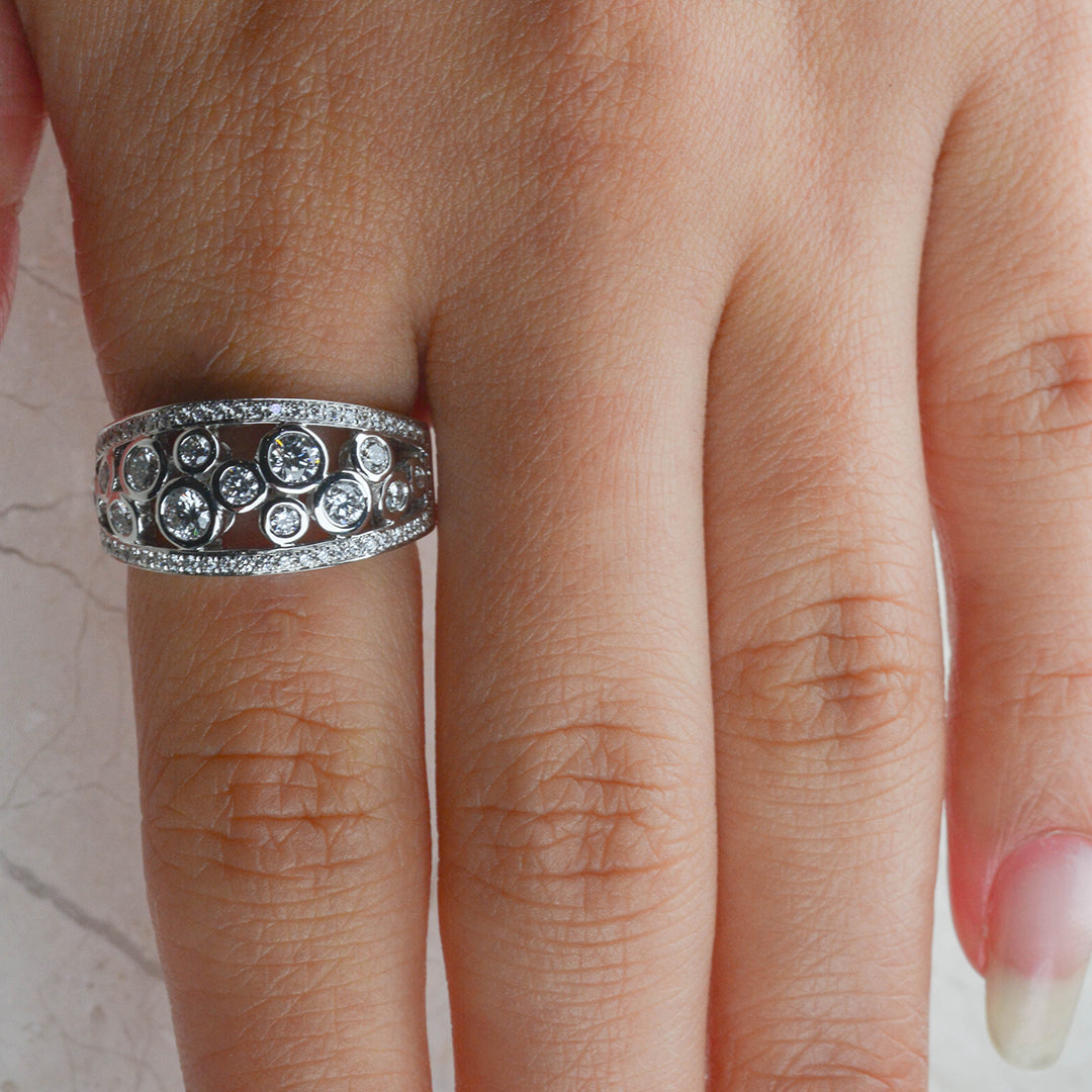 Beards Bubble Diamond Dress Ring