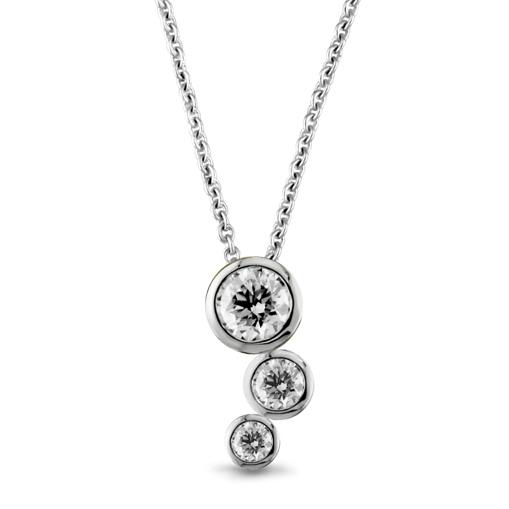 Beards Galaxy Mini Zig-Zag Diamond Pendant GLX202_Mini_Plat