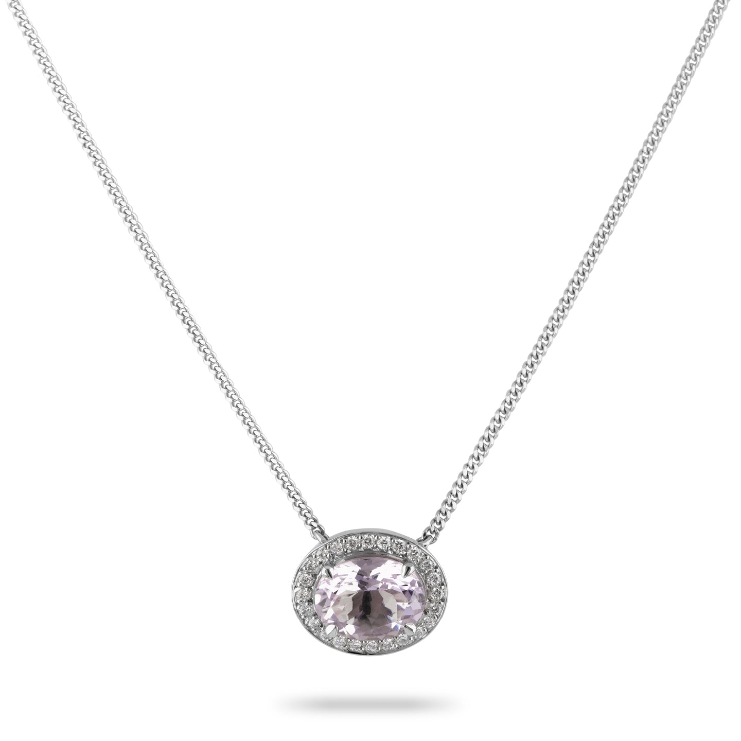 Beards Purple Apatite and Diamond Pendant