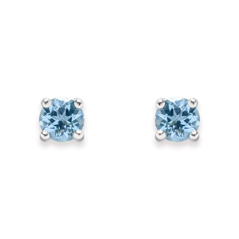Beards 18ct White God lAquamarine Earstuds 57070AQF1