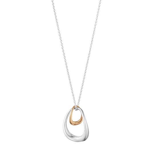 Georg Jensen Silver & Rose Gold Offspring Pendant 10012763