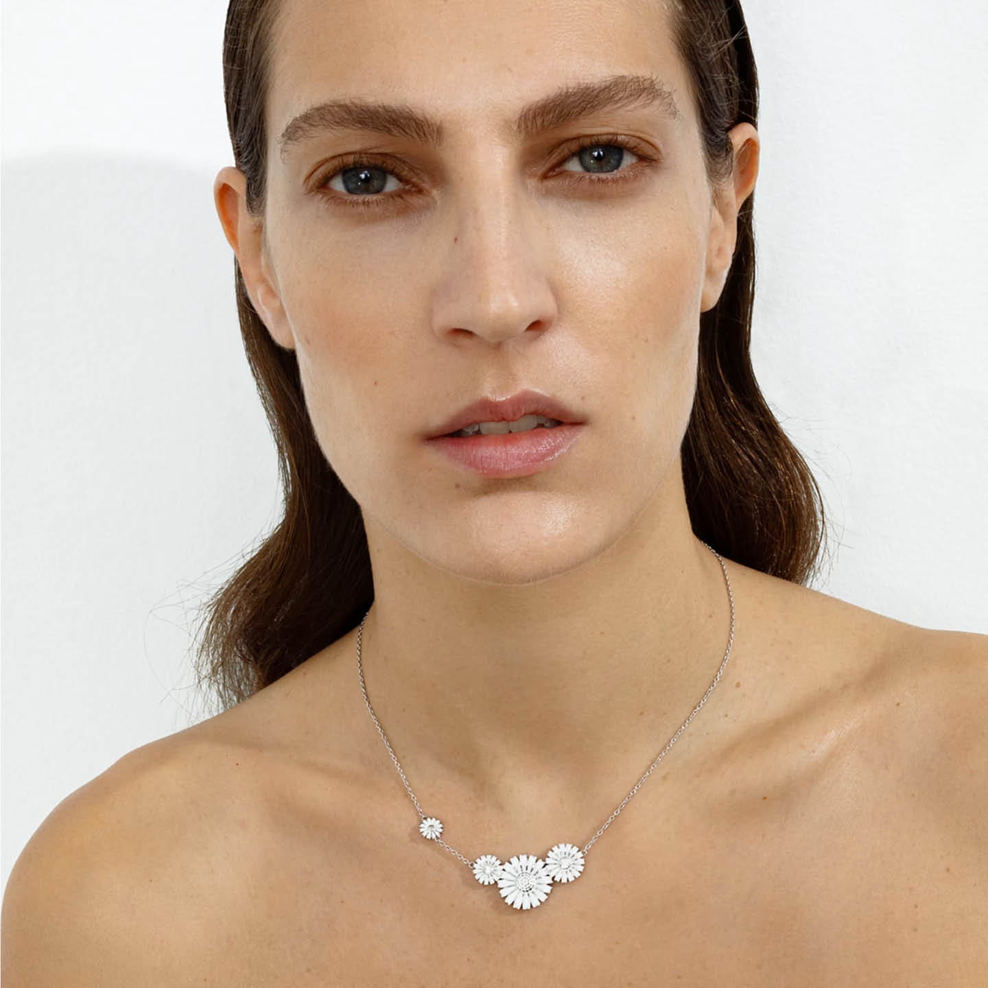 Georg Jensen Four Daisy Necklace 20001533