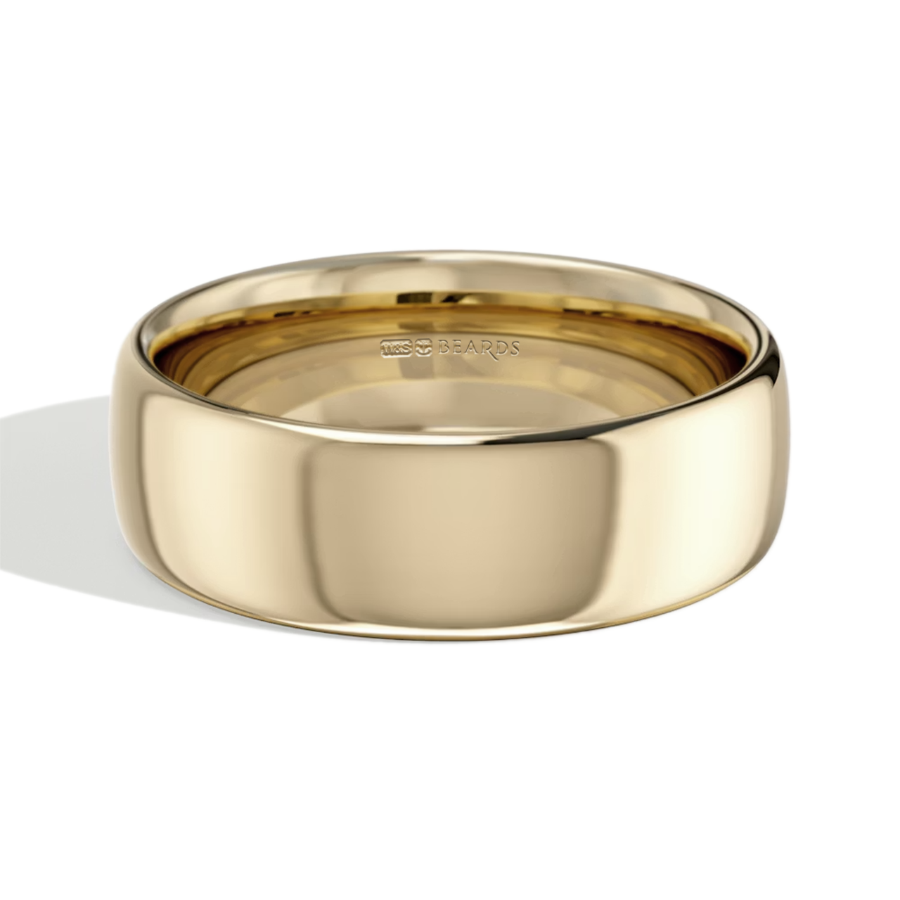 9ct Yellow Gold Bombe Court Wedding Band