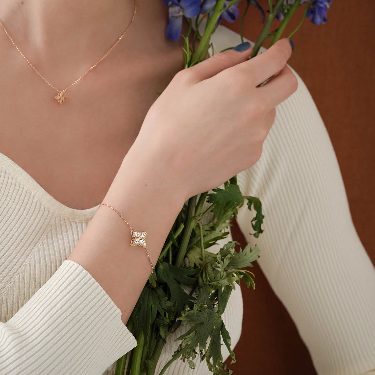 Roberto Coin Princess Flower Bracelet ADR777BR0652_RW