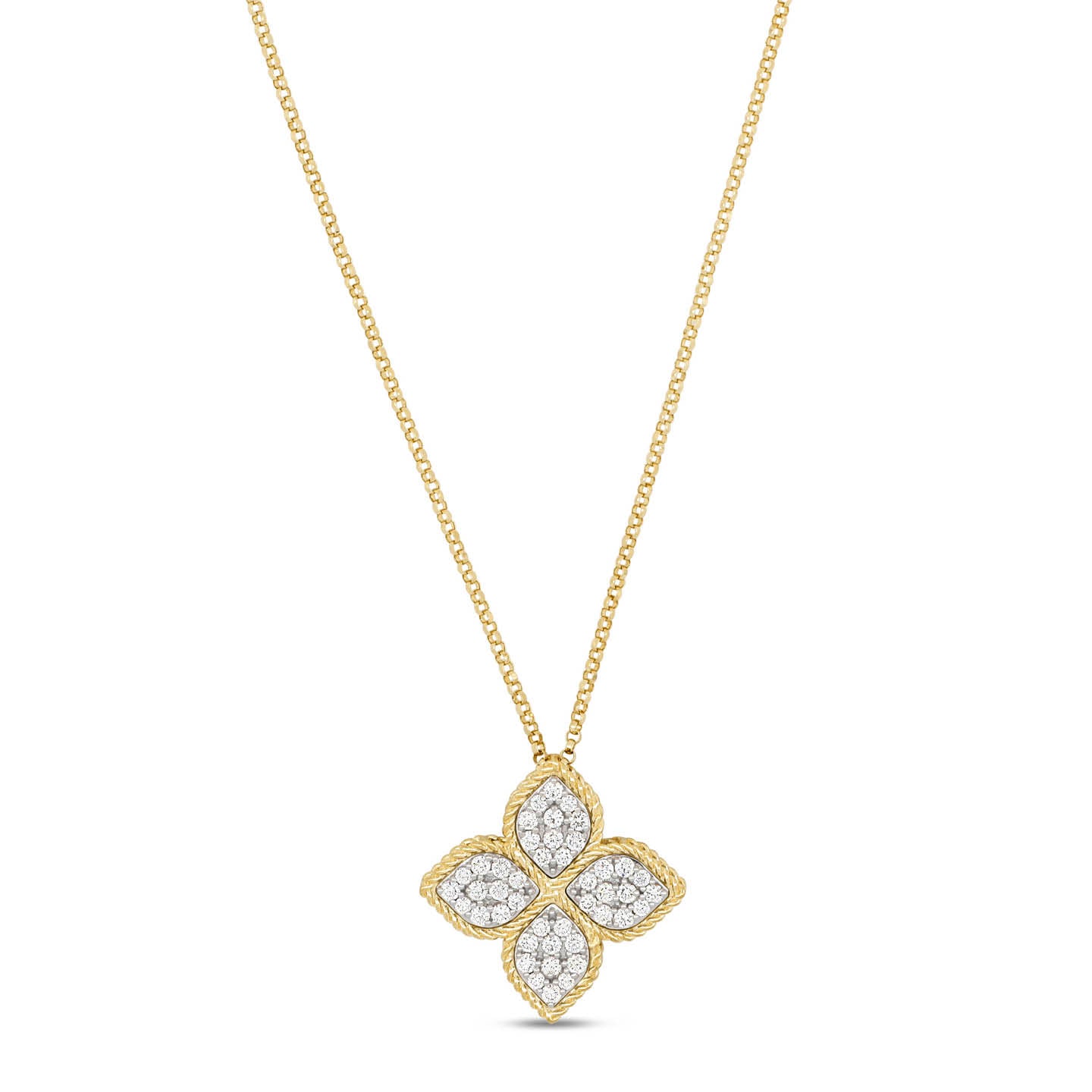 Roberto Coin Princess Flower Diamond Pendant ADR777CL0652_YW