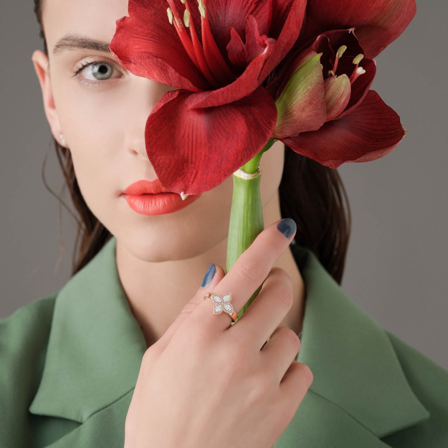 Roberto Coin Princess Flower Ring ADR777RI0639_RW