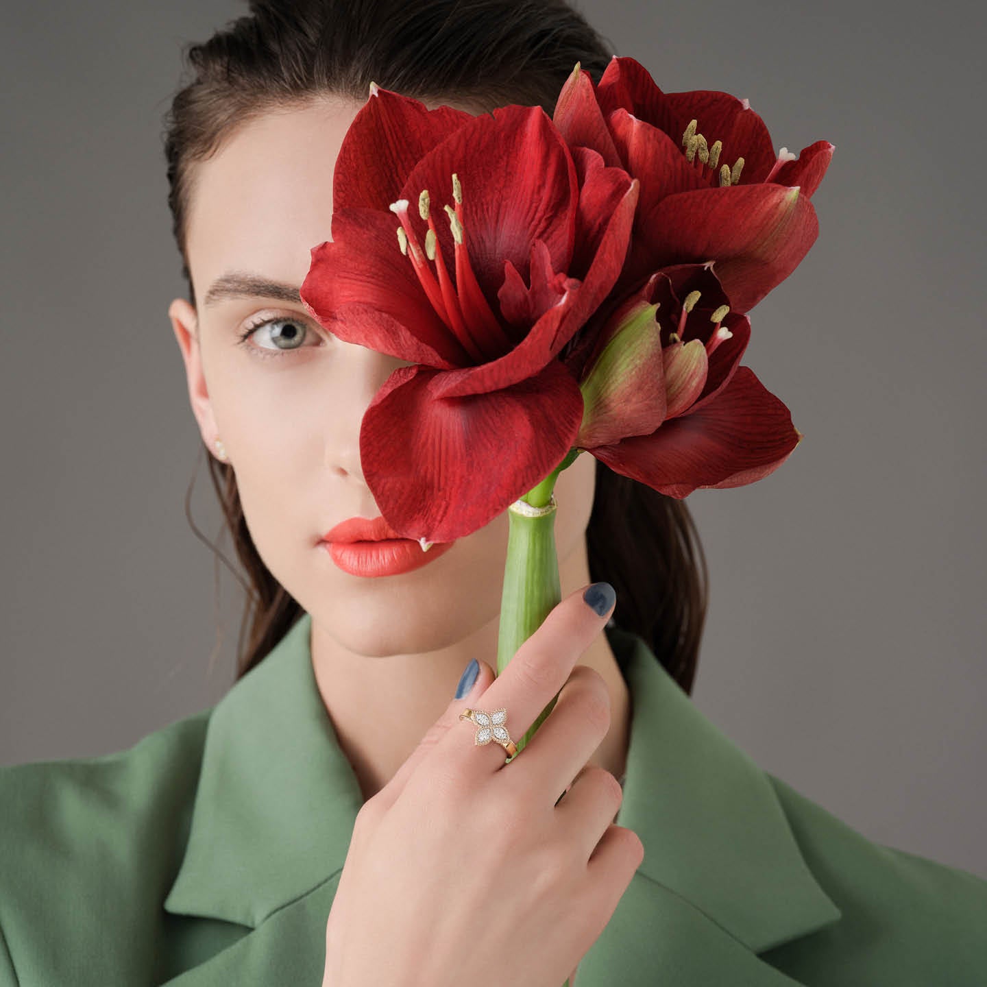 Roberto Coin Princess Flower Ring ADR777RI0639_YW