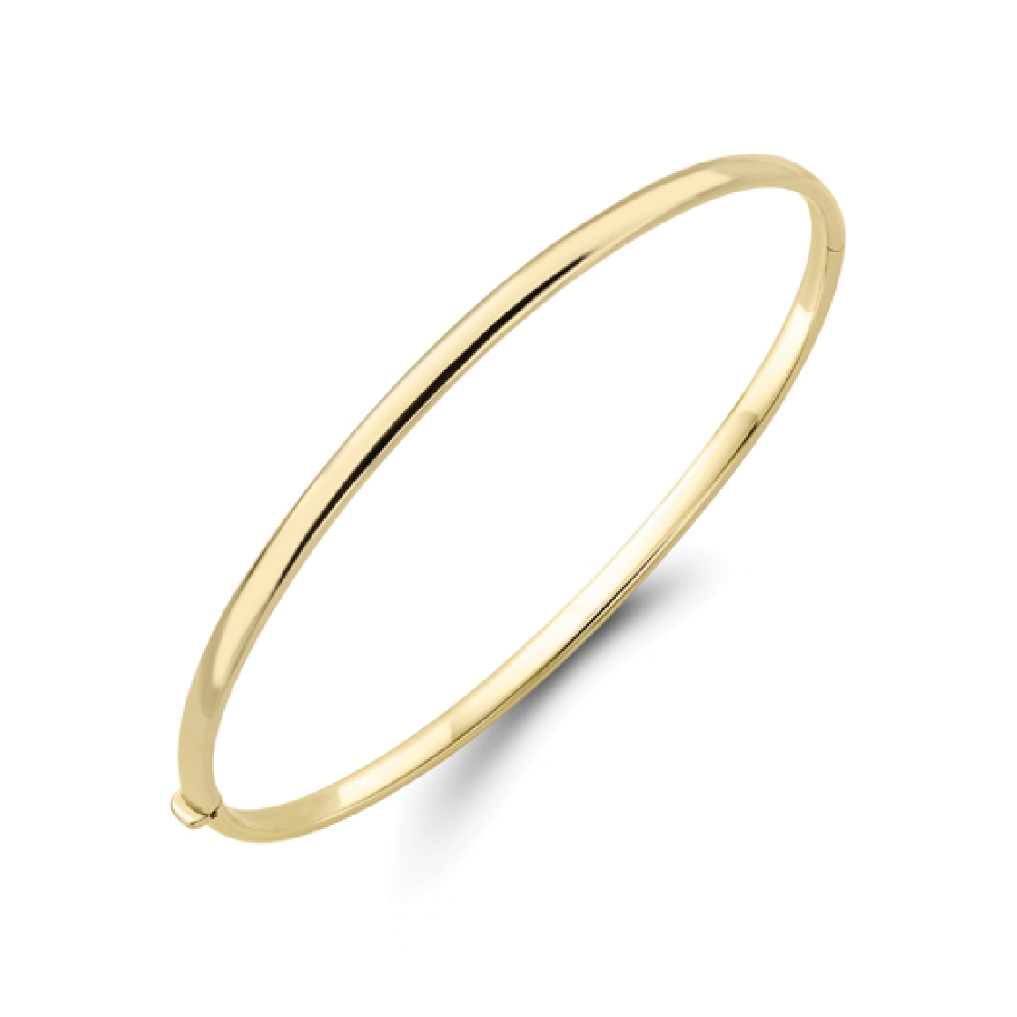 Beards 9ct Yellow Gold Oval Bangle BN357