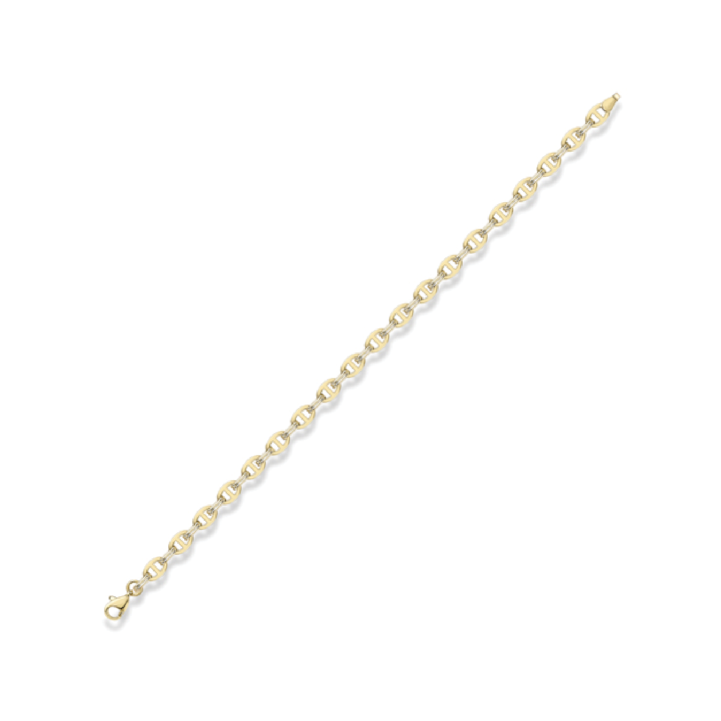 Beards 9ct Yellow Gold Belcher and Anchor Bracelet BR603-07