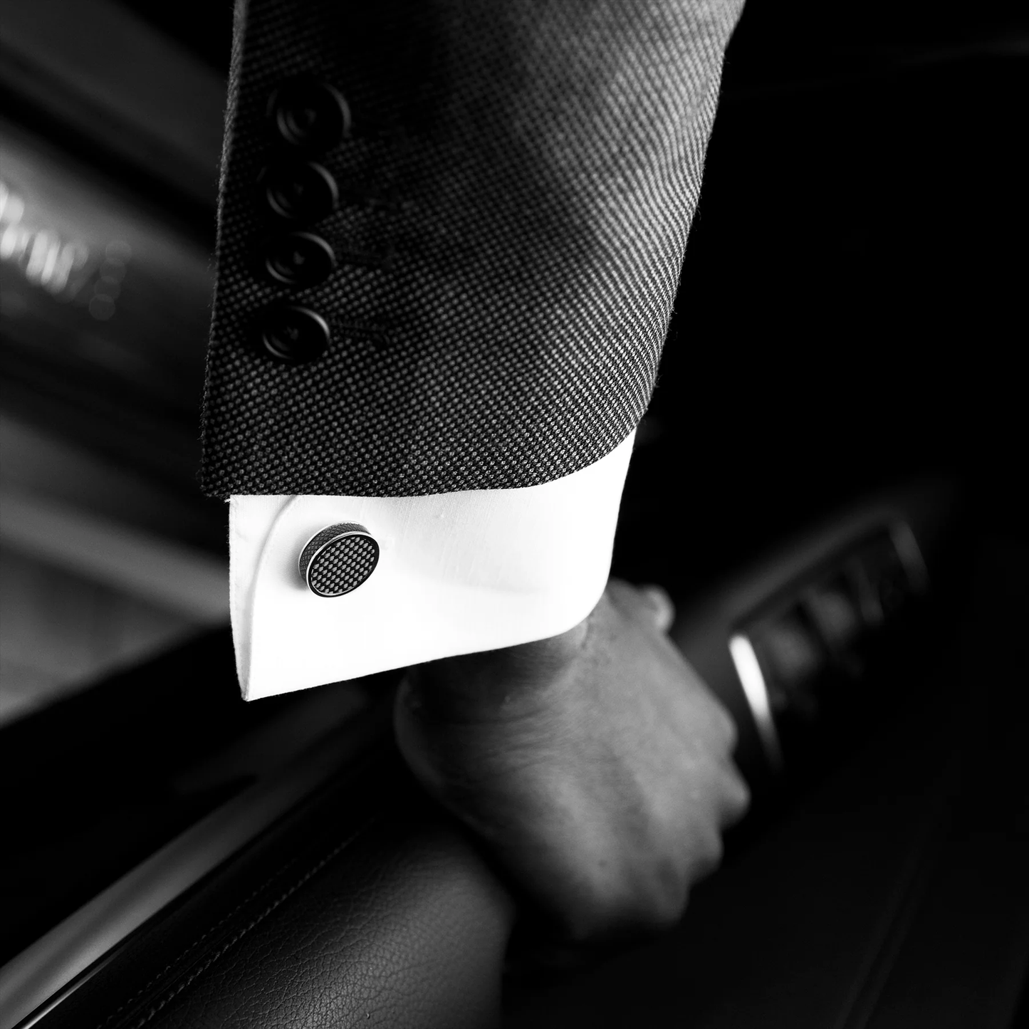 Tateossian Carbon Tablet Cufflinks