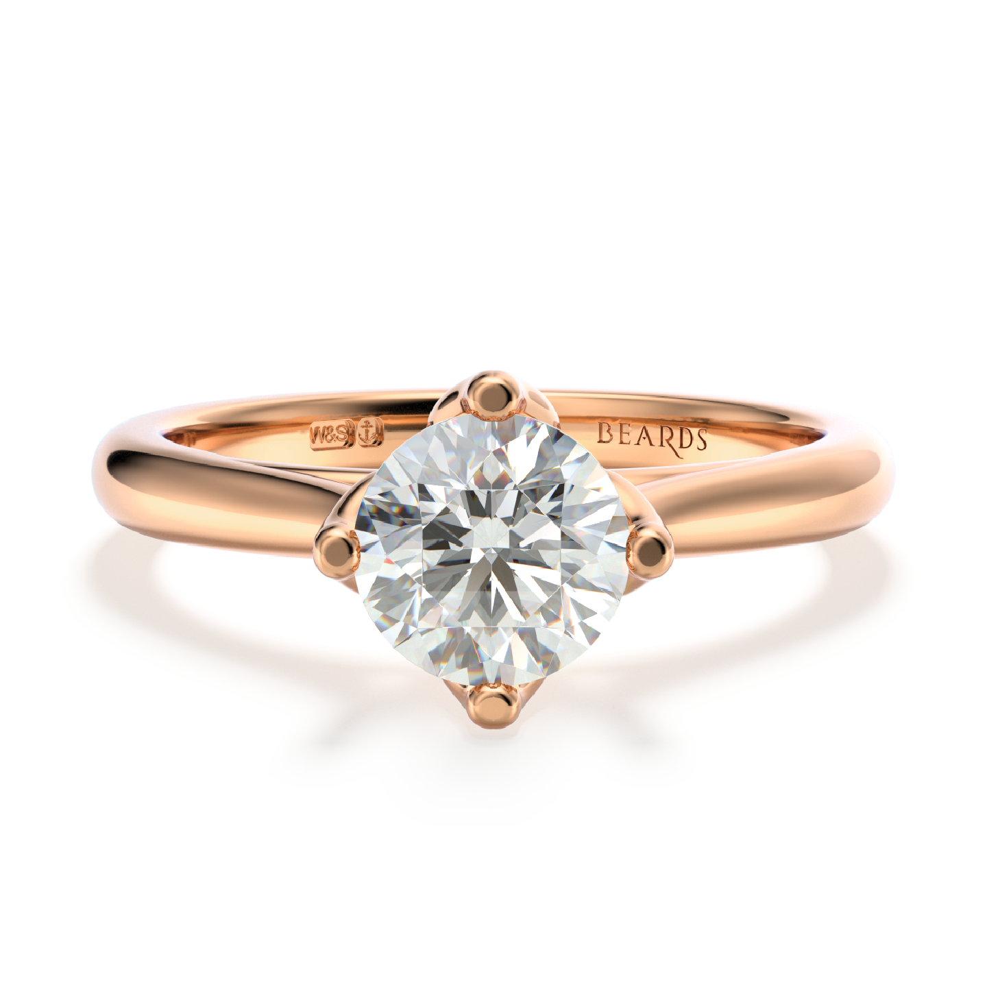 Classic Four Claw Solitaire Rose Gold