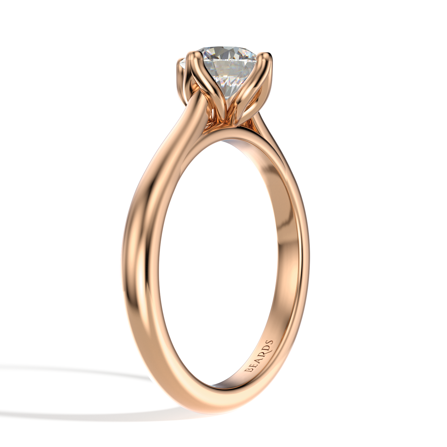 Classic Four Claw Solitaire Rose Gold