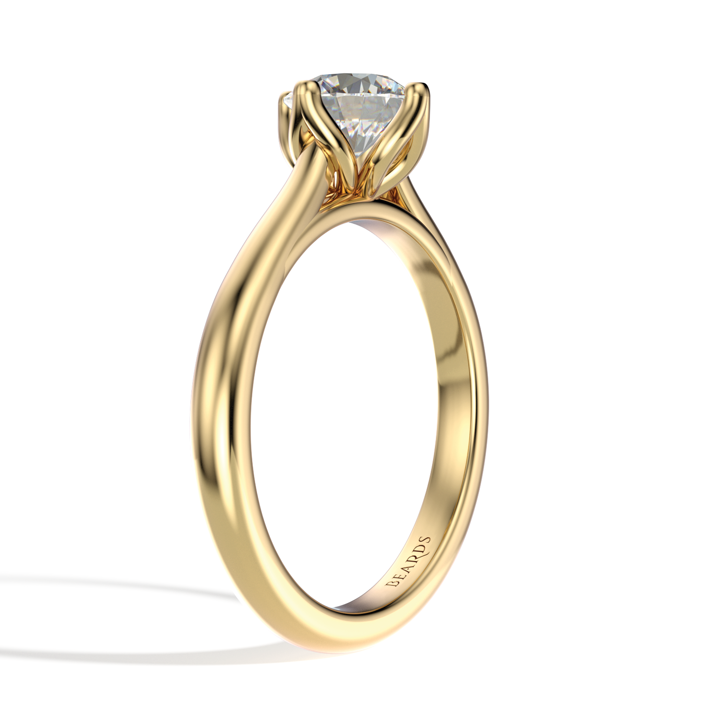 Classic Four Claw Solitaire Yellow Gold