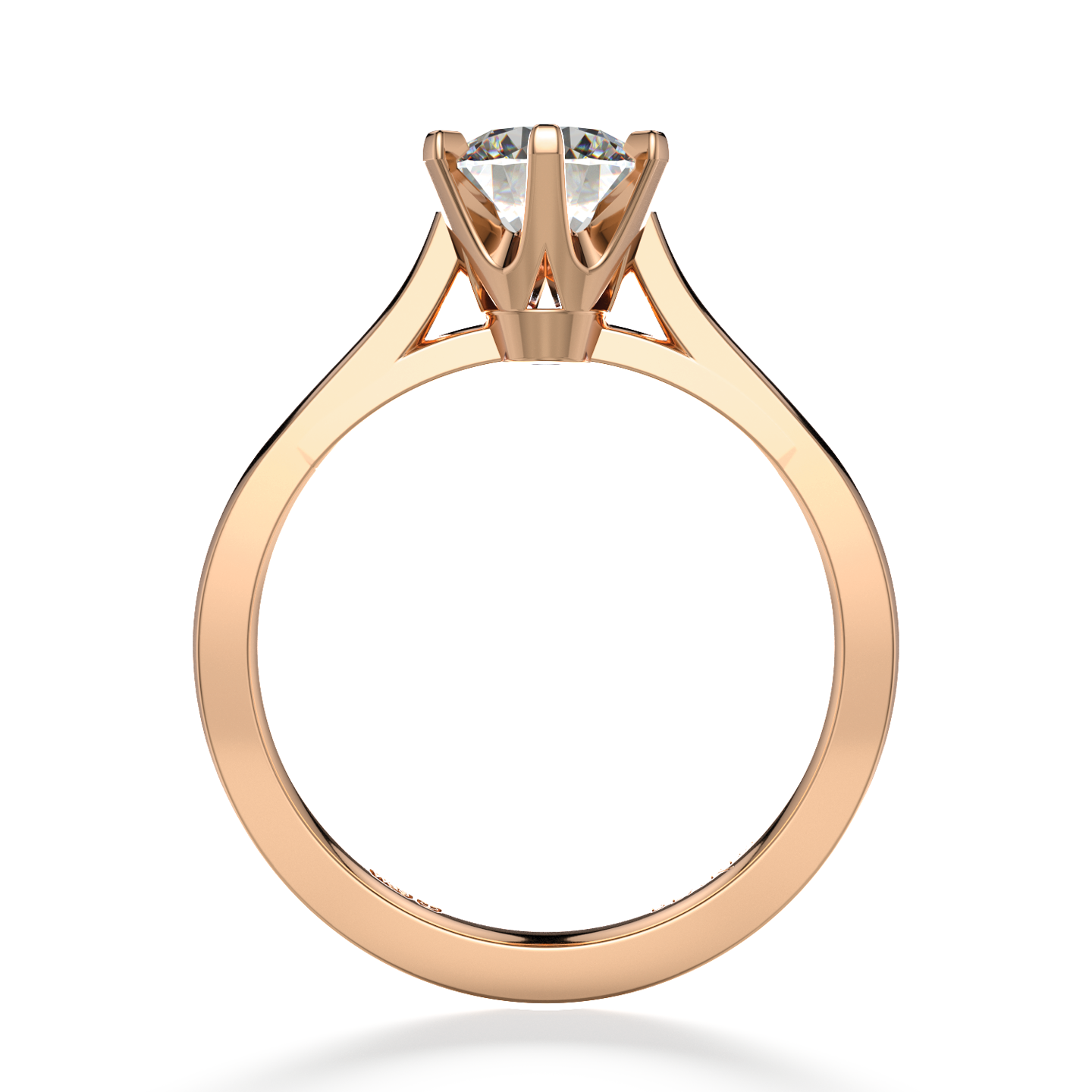 Classic Six Claw Solitaire Rose Gold