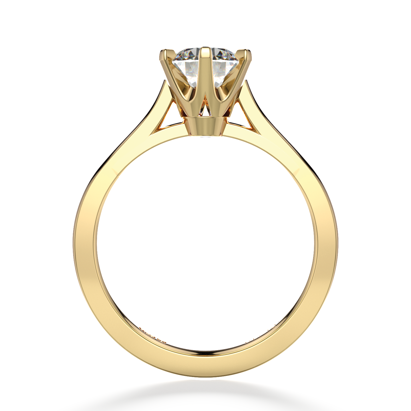 Classic Six Claw Solitaire Yellow Gold
