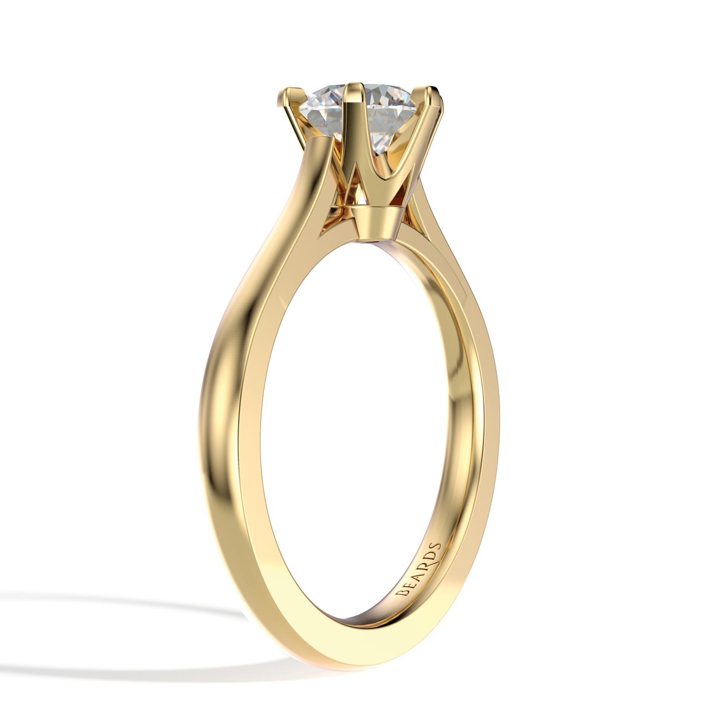 Classic Six Claw Solitaire Yellow Gold