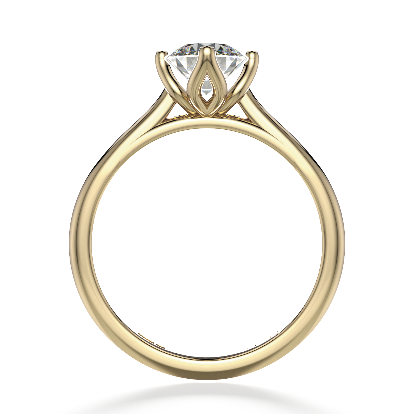 Classic Four Claw Solitaire Yellow Gold