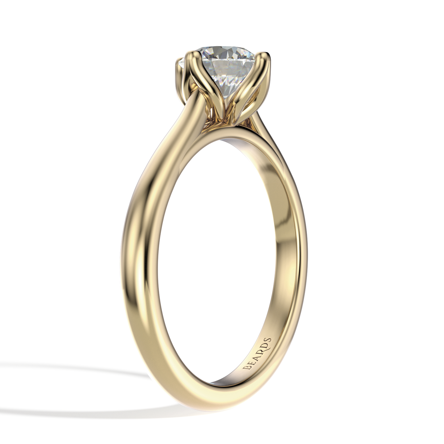 Classic Four Claw Solitaire Yellow Gold