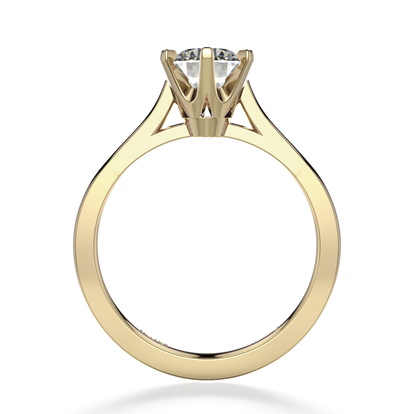 Classic Six Claw Solitaire Yellow Gold