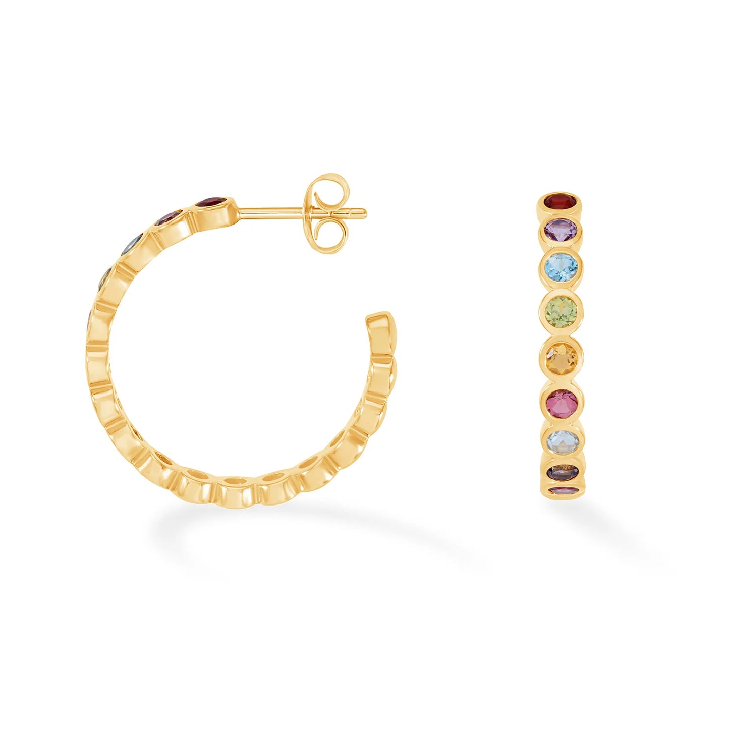 DOWER & HALL Large Tutti Frutti Hoops TWE52-V-MULTI