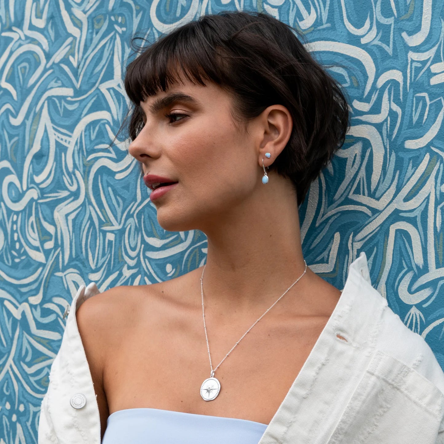 DOWER & HALL Small Opal Array Studs TWE63-S-OPAL