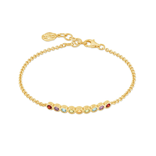 DOWER & HALL Tutti Frutti Bar Bracelet TWB52-V-MULTI-MED