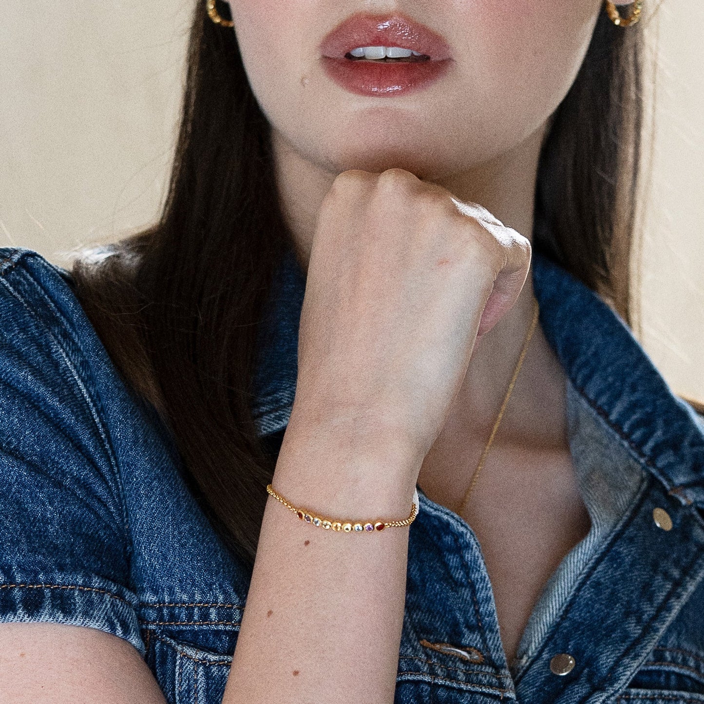 DOWER & HALL Tutti Frutti Bar Bracelet TWB52-V-MULTI-MED