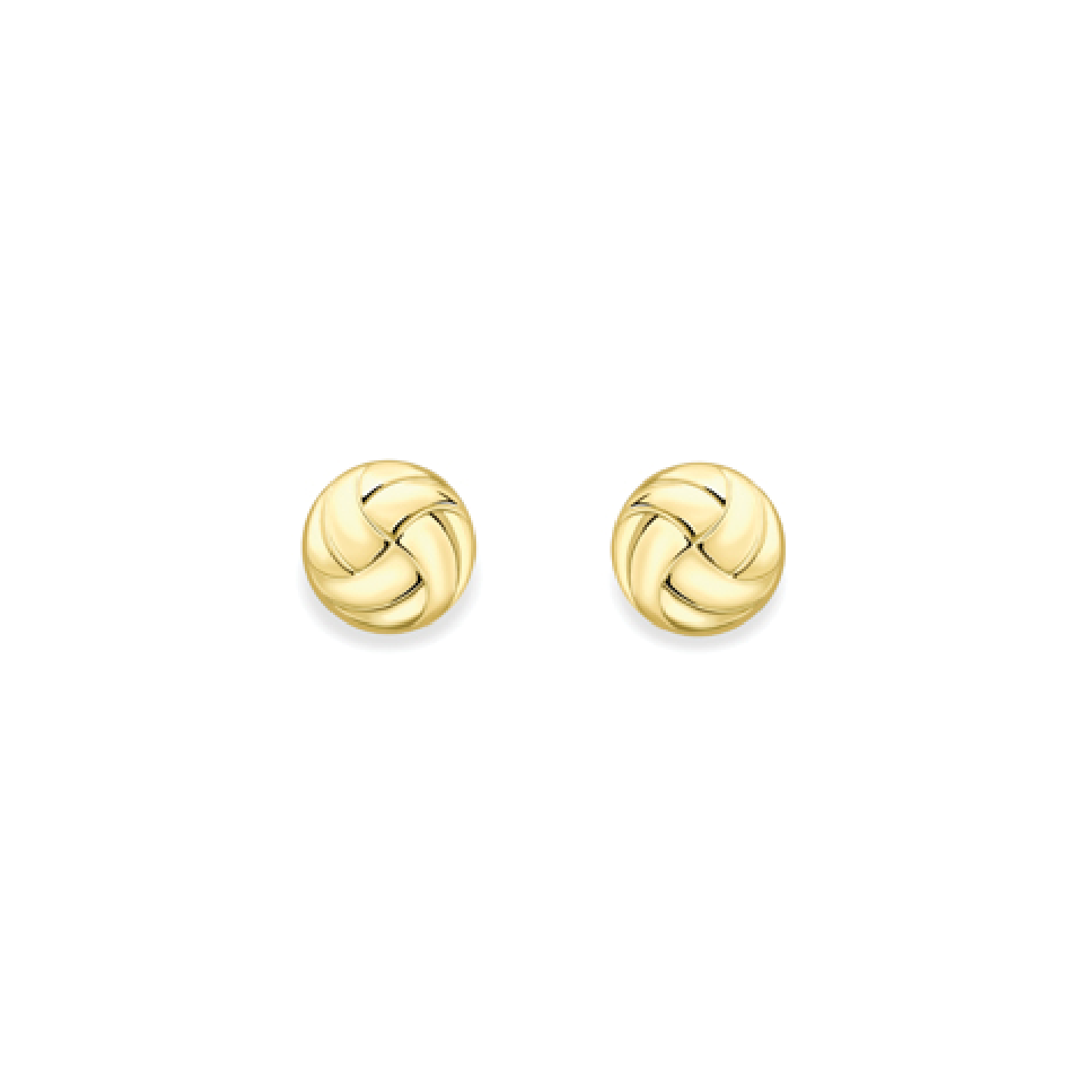 Beards 9ct Yellow Gold Knot Earrings EA192