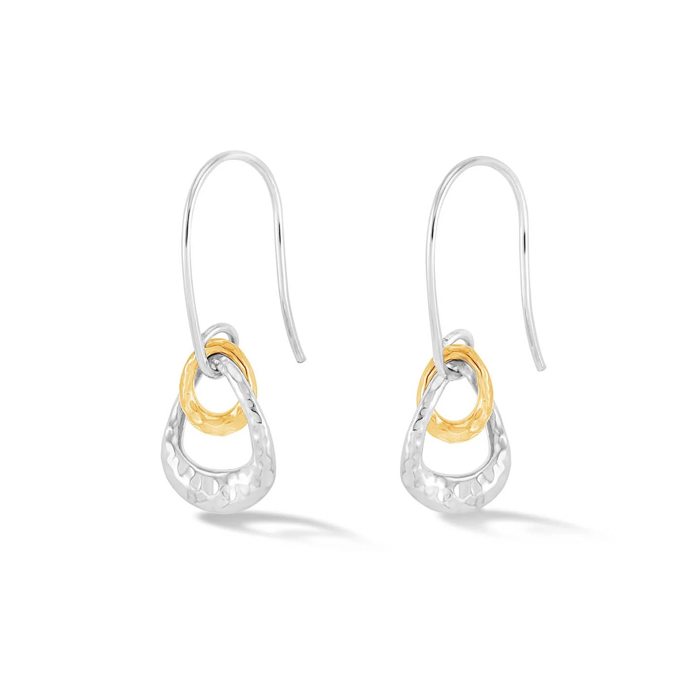 Dower & Hall Entwined Double Oval Drop Earrings EWE20-S-V
