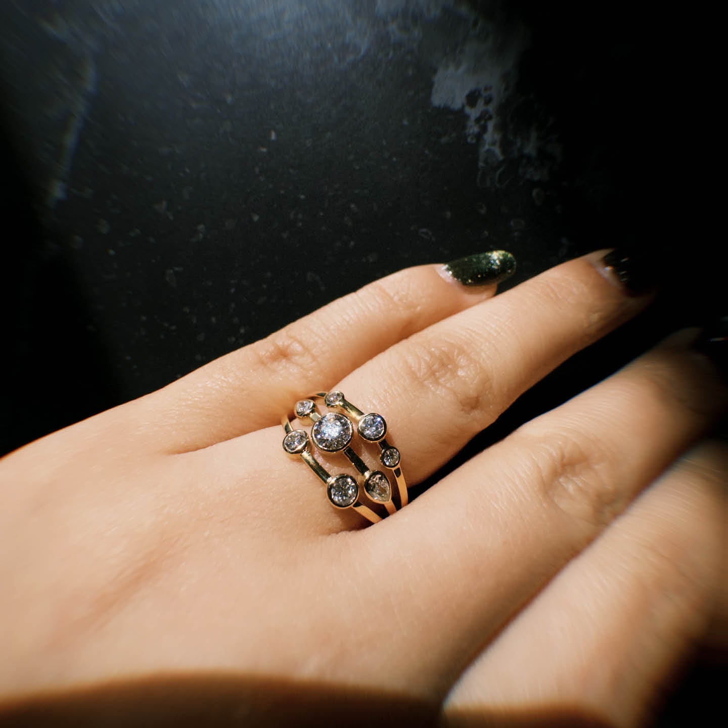 Beards Galaxy Mixed Cut Diamond Ring GLX309
