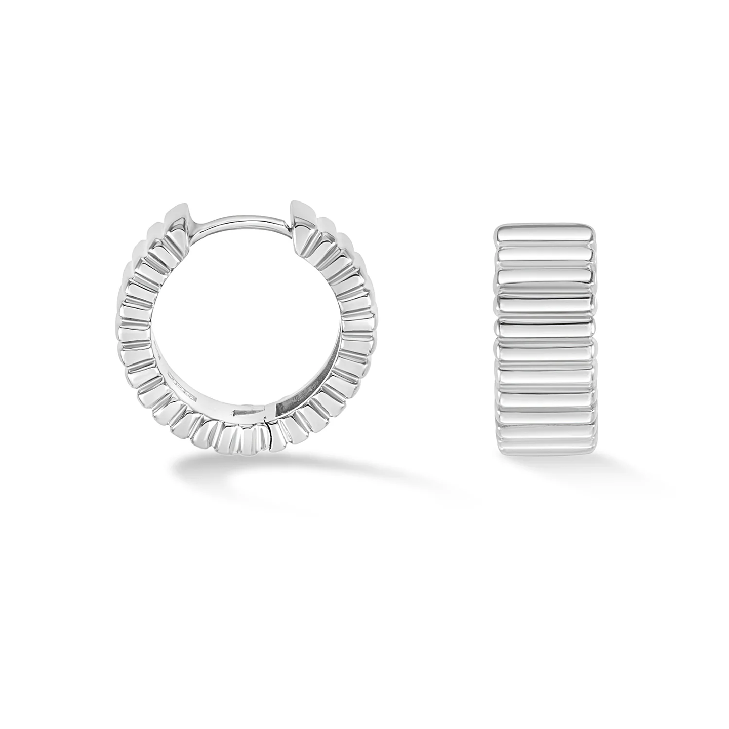 DOWER & HALL Wide Humbug Huggie Hoops HHE92-S