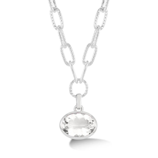 Dower & Hall White Topaz Array Pendant JP252-S-WT-18