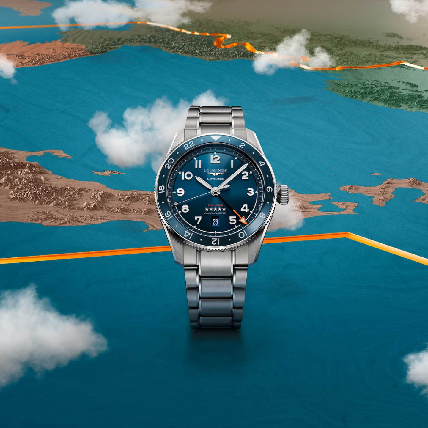 Longines Spirit Zulu Time L3.812.4.93.6
