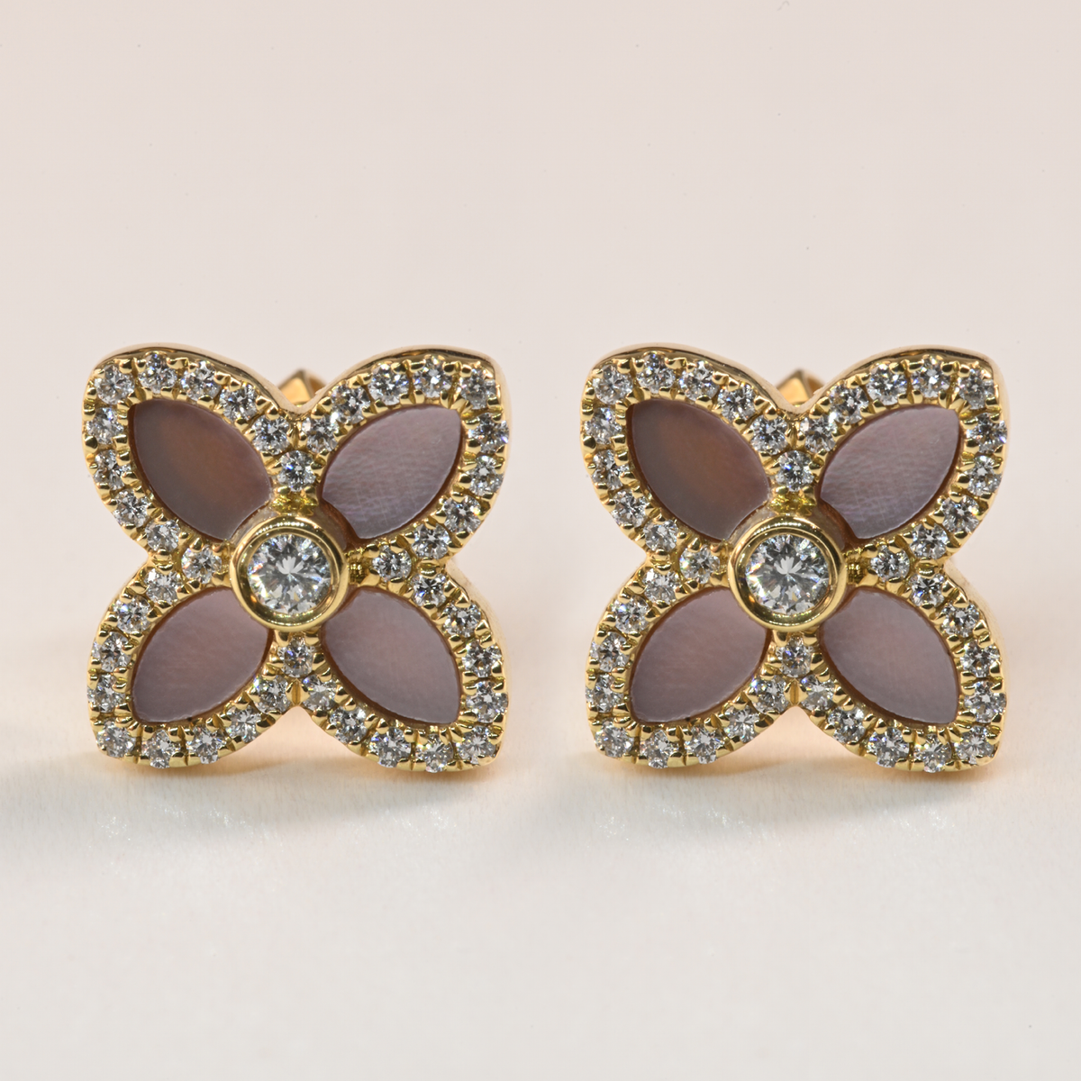 Beards Mother of Pearl Inlay Earrings