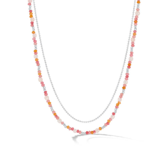 Dower & Hall Peach Fuzz Orissa Necklace FHBN23-S-PEACH-18