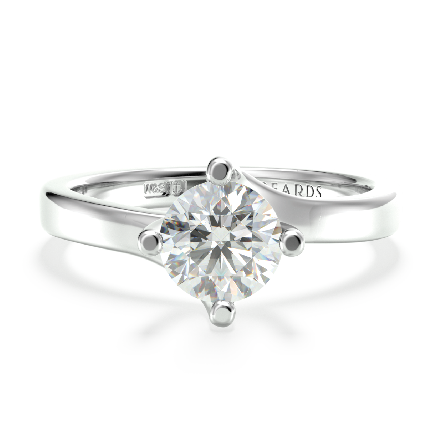 Classic Twist Solitaire Platinum