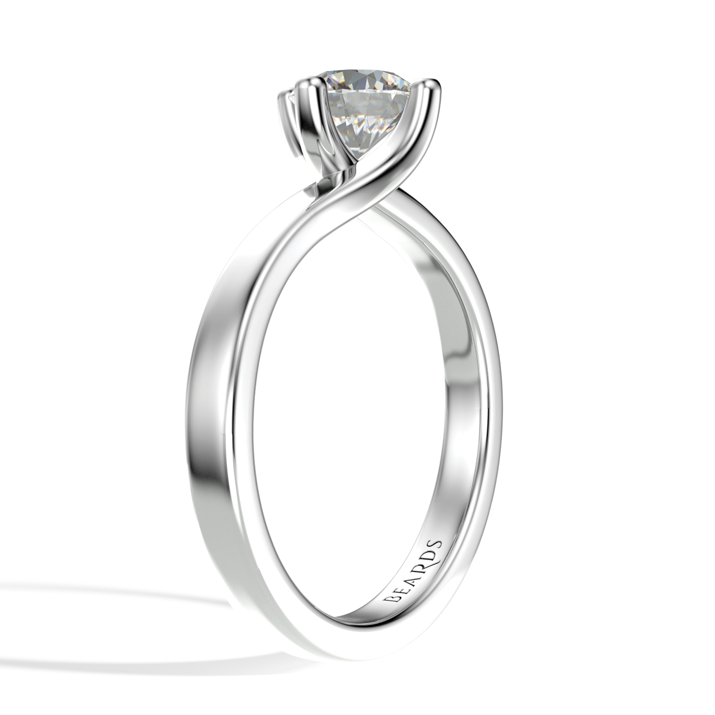 Classic Twist Solitaire Platinum