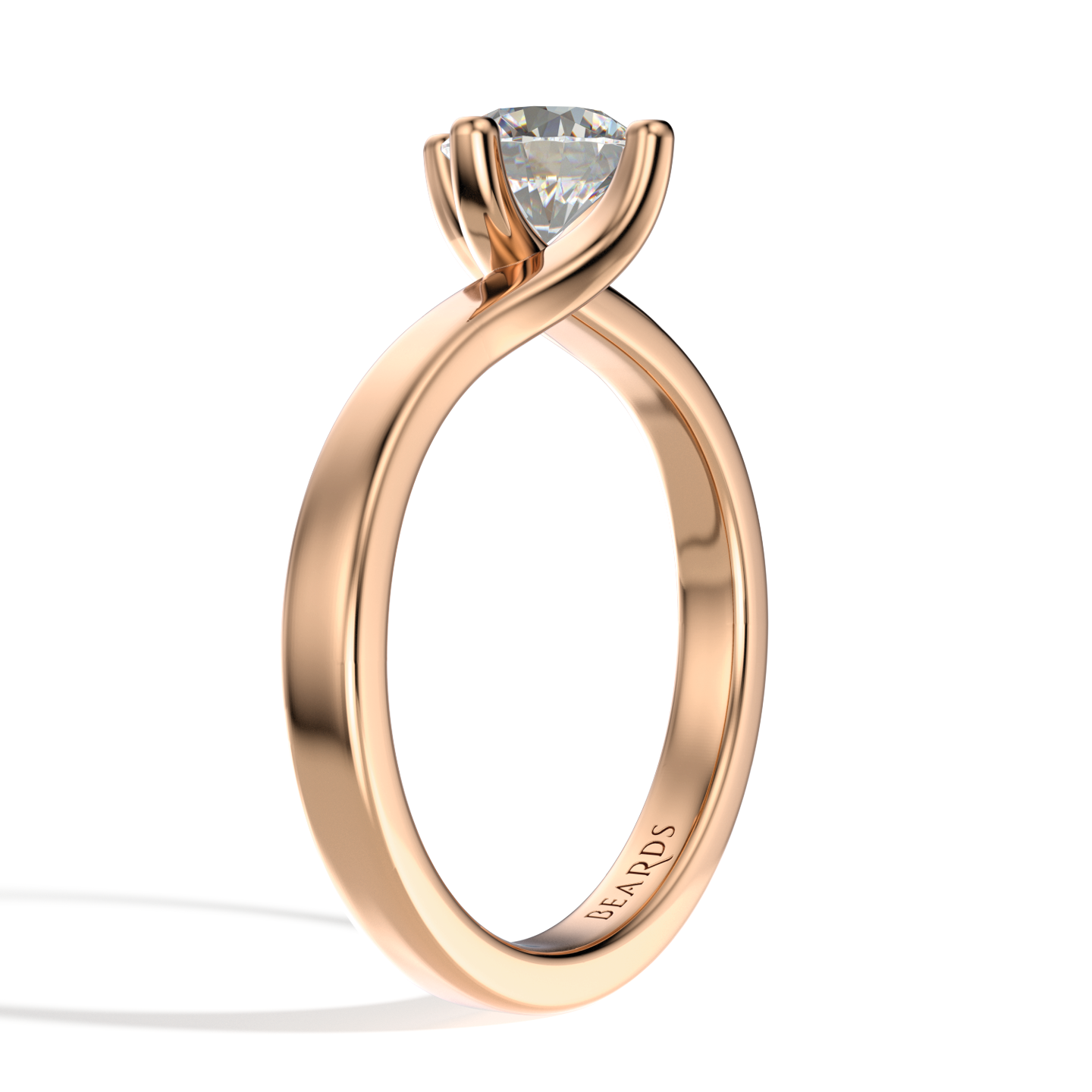 Classic Twist Solitaire Rose Gold