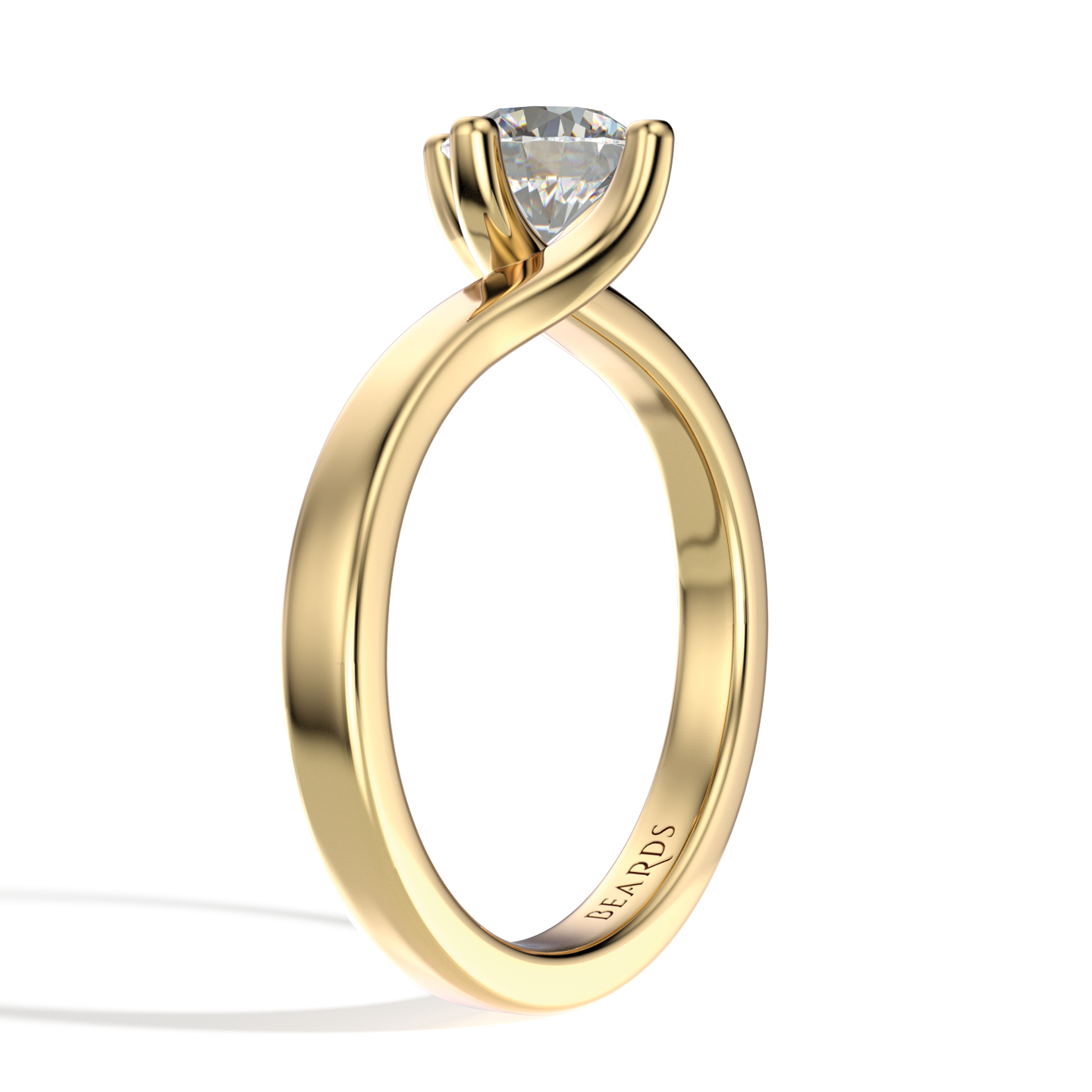 Classic Twist Solitaire Yellow Gold