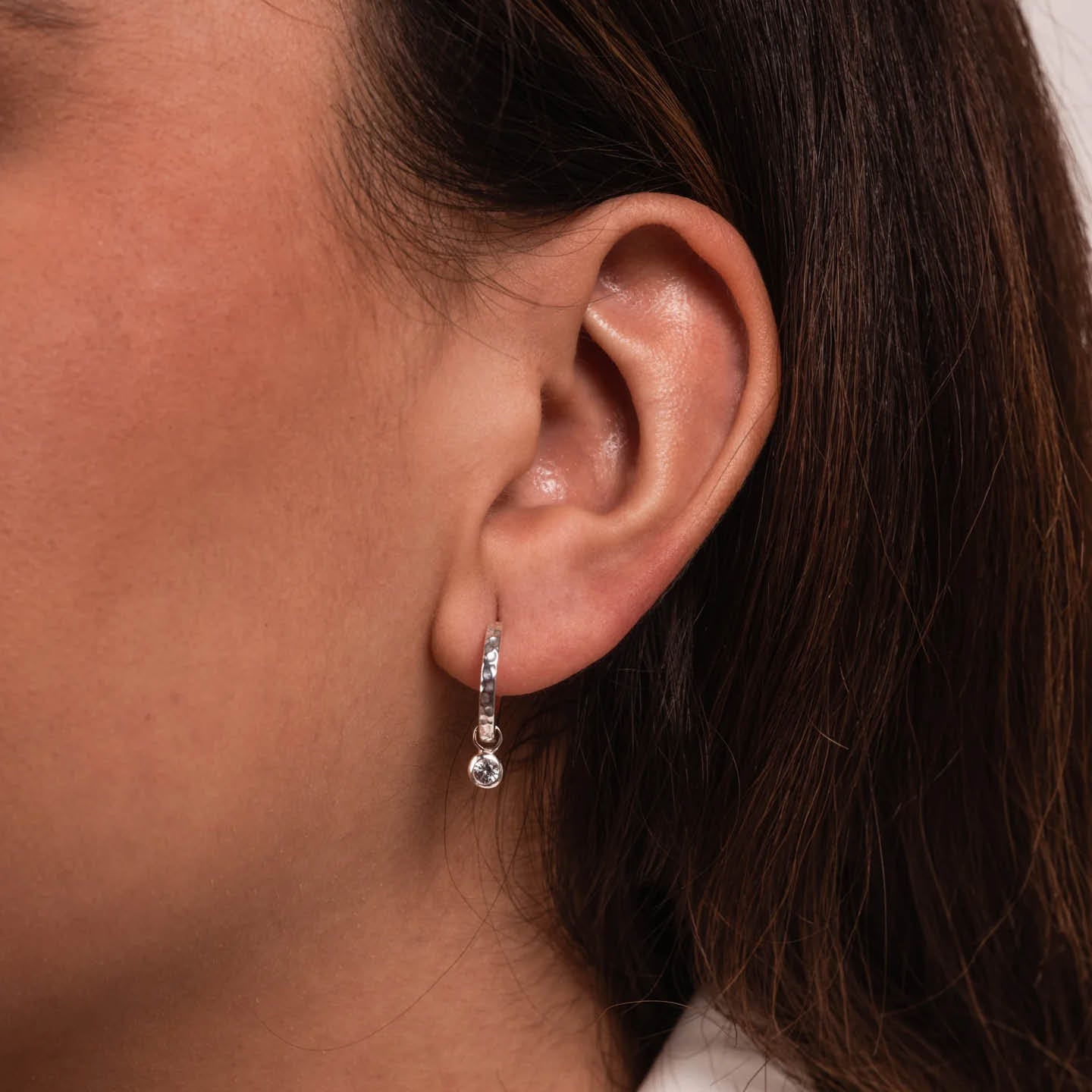 Dower & Hall Hammered Disc Earring Set SCE102-S