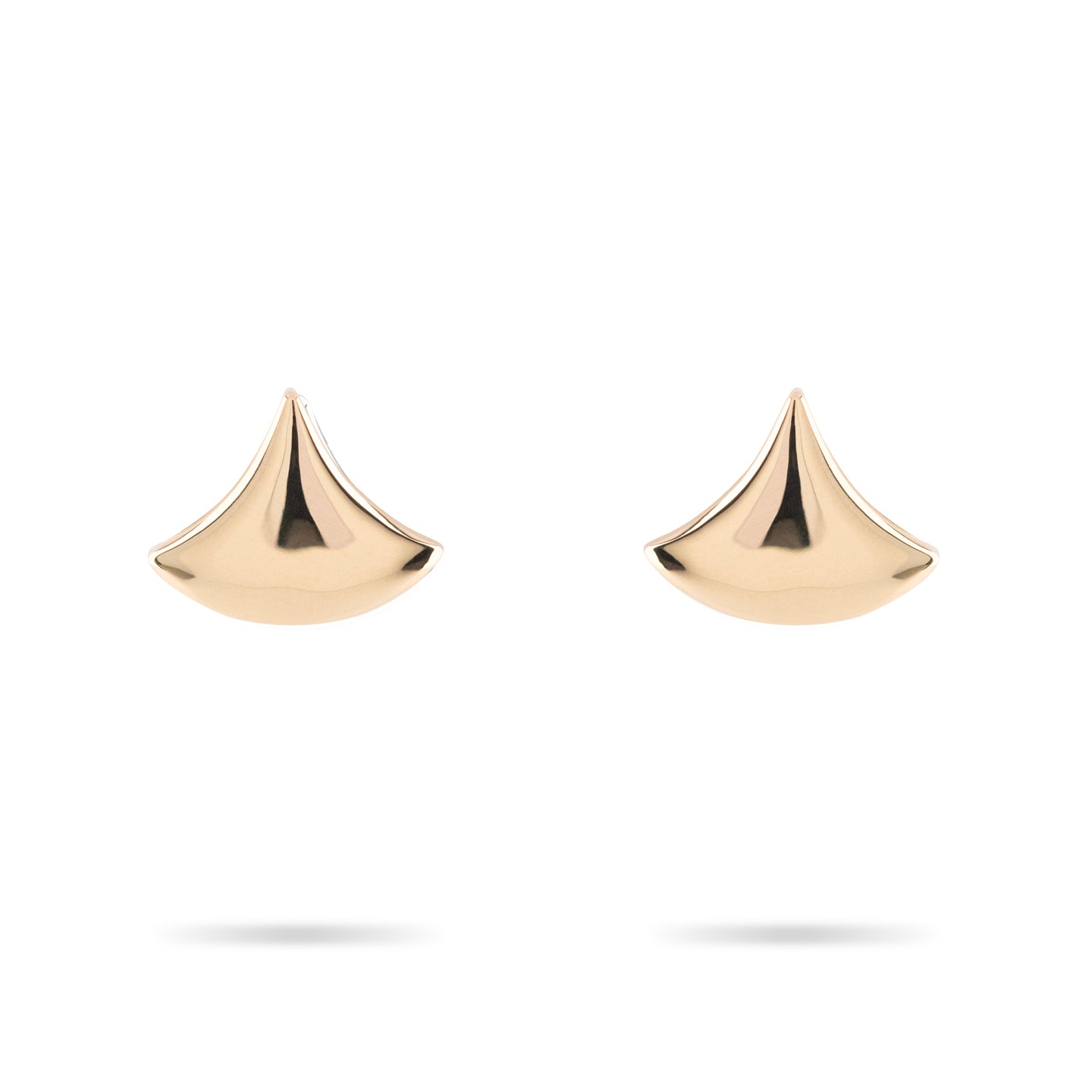 Beards Eventail Yellow Gold Studs EVN301_A_GOLD