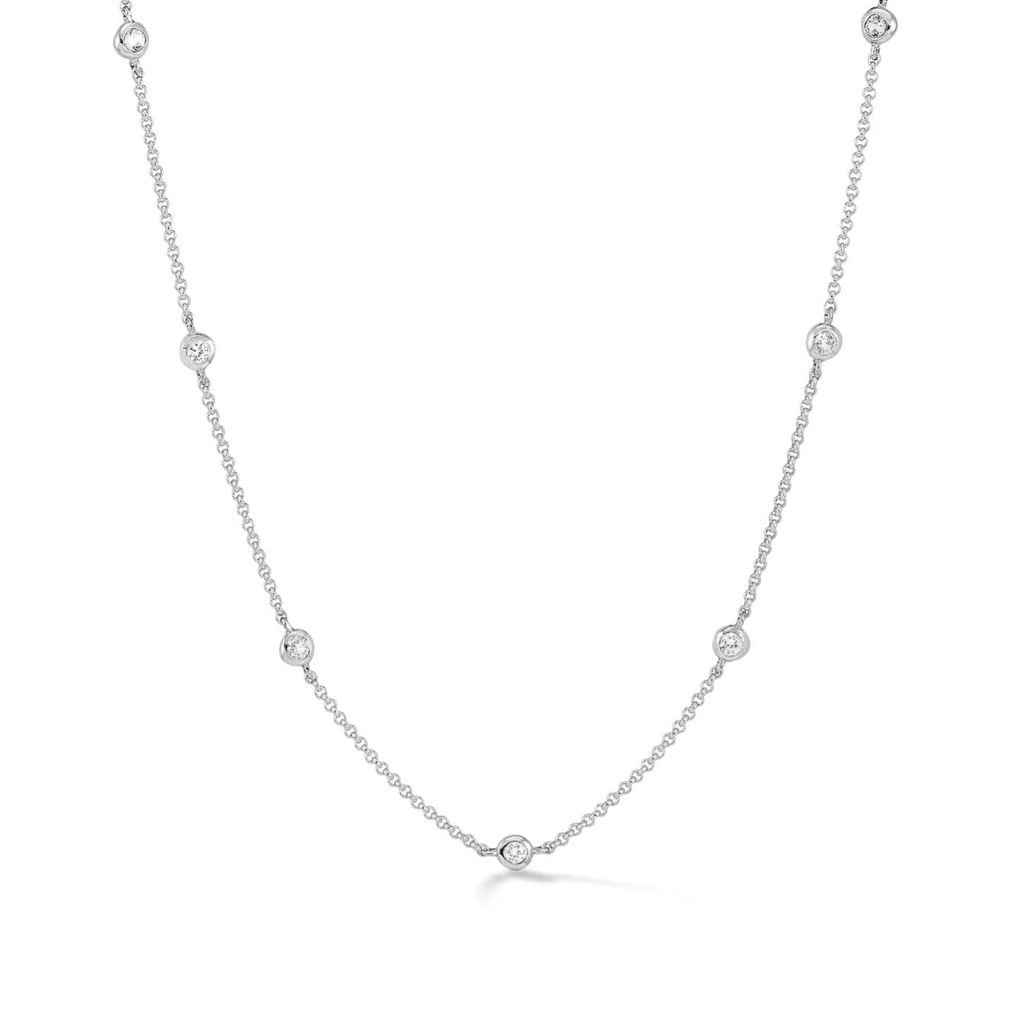 Dower & Hall Dewdrop Chain Necklace TWN11-S-WSAPP-18