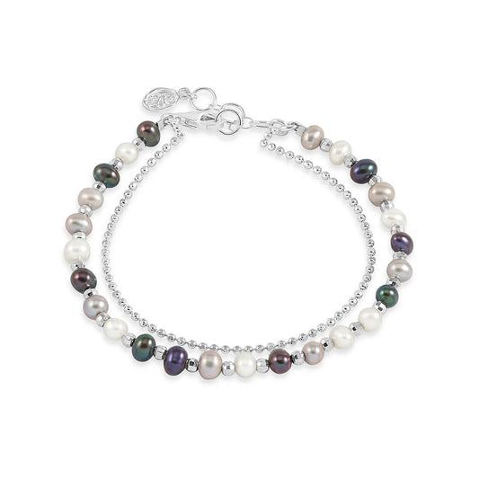 Dower & Hall Mixed Timeless Pearl Bracelet LUB22-S-FWP-MIX