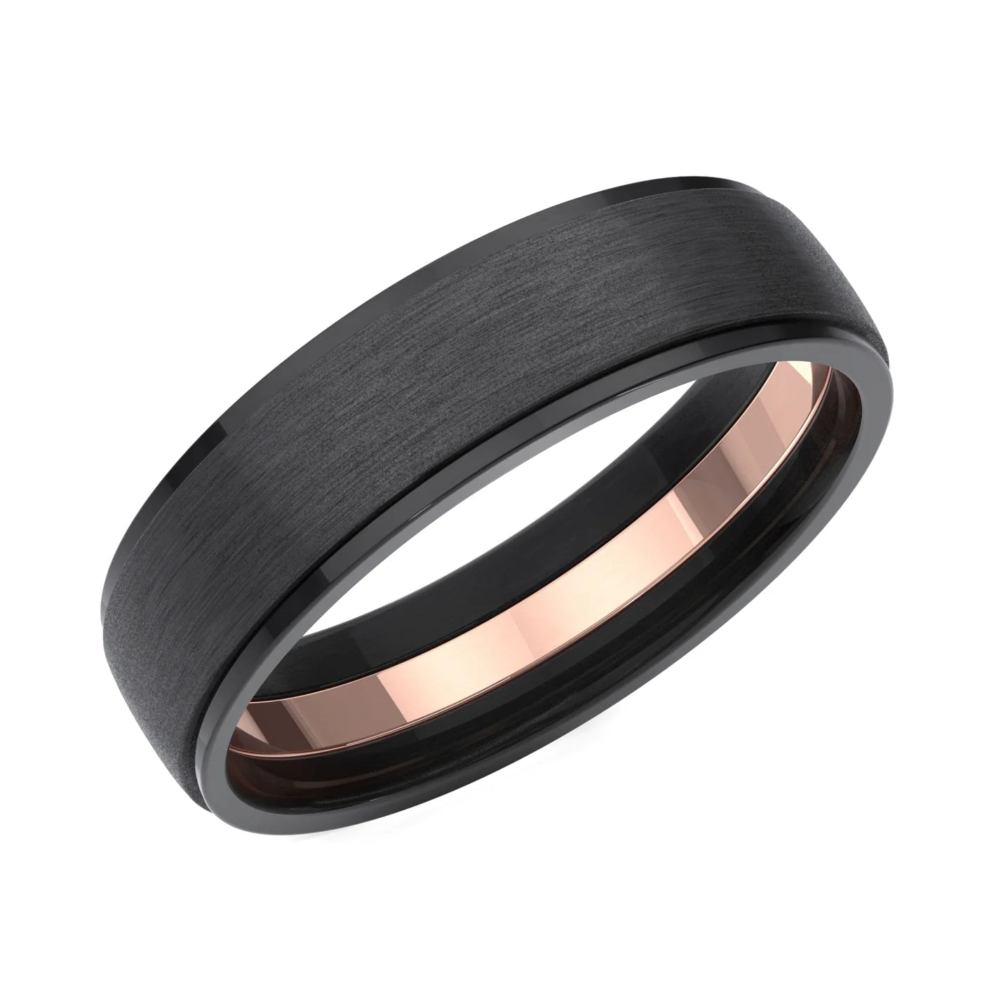 Zedd Pure Zirconium Men's Wedding Band 6mm ZT326/1A