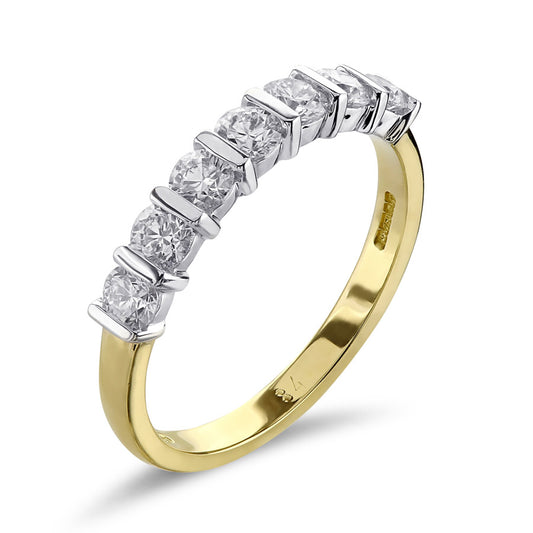 Beards Diamond & Gold Eternity Ring
