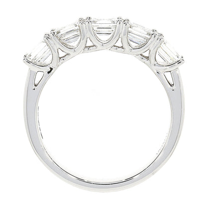 Beards Half Eternity Ring Five Stone Baguette