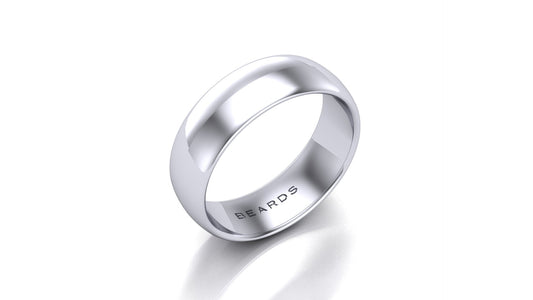 Palladium Wedding Band, 6mm